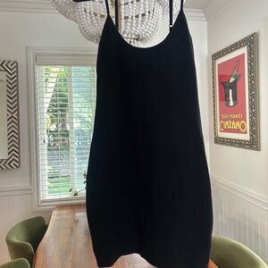 Black Bodycon Dress with Open Back
